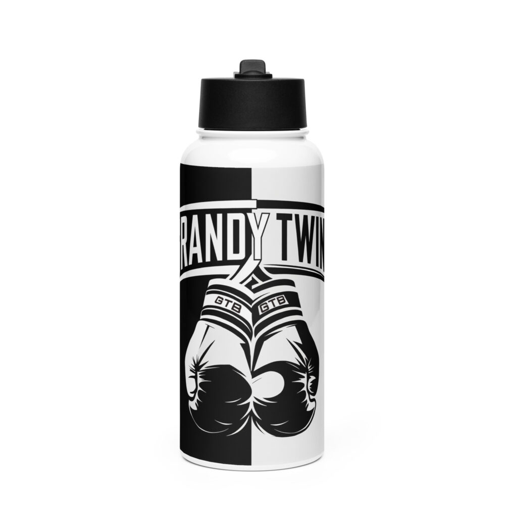 Grandy Twins Stainless steel water bottle with a straw lid